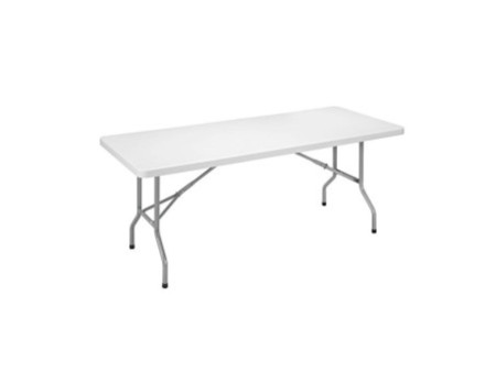 SODEMATUB Table pliante YCZ-152 en plastique, gris clair