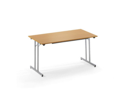 SODEMATUB Table pliante TPMU127GA, 1.200 x 700 mm, gris/alu