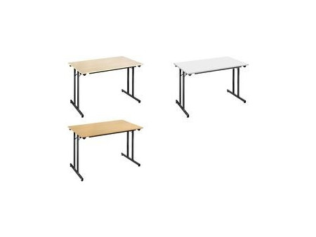 SODEMATUB Table pliante TPMU127GN, 1.200 x 700 mm, gris/noir