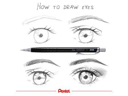 Pentel Porte-mines ORENZ, 0,2 mm, noir
