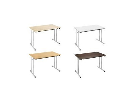 SODEMATUB Table pliante TPMU148WA, 1.400 x 800 mm,walnut/alu