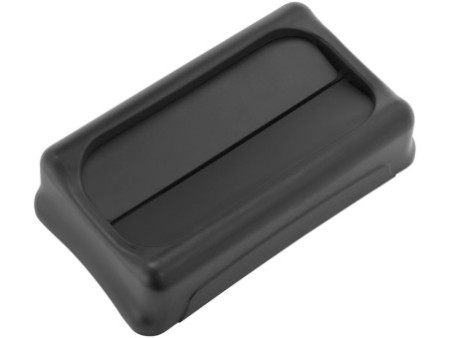 Rubbermaid Couvercle basculant Slim Jim, noir
