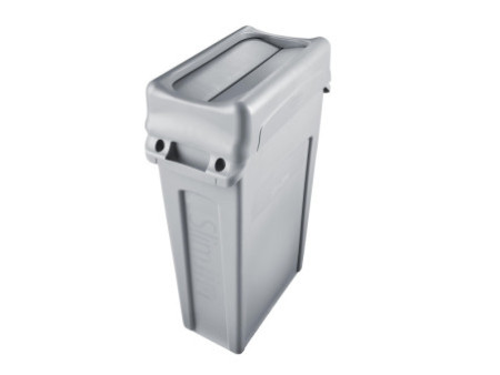 Rubbermaid Couvercle basculant Slim Jim, gris