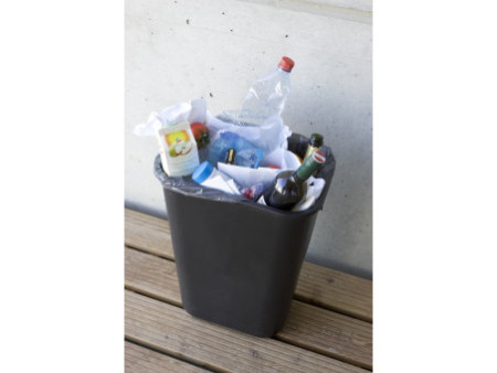 Rubbermaid Corbeille à papier, 26,6 litres, PE, noir