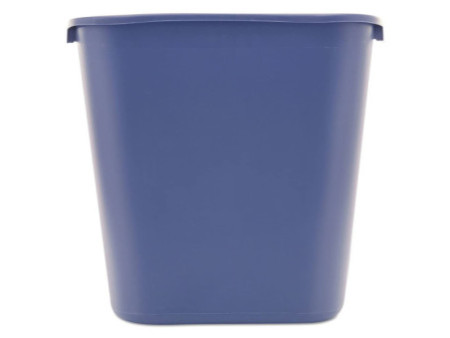 Rubbermaid Corbeille à papier, 39 litres, PE, bleu