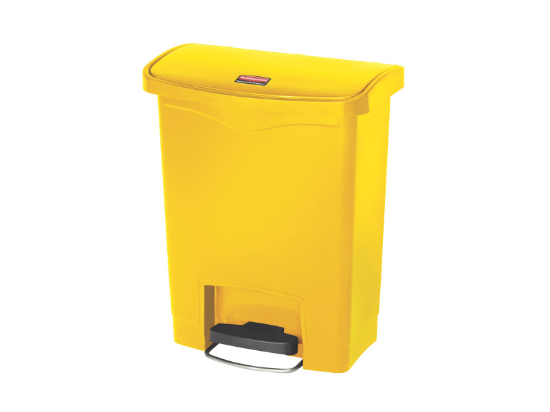 Rubbermaid Collecteur à pédale Slim Jim, 30 litres, jaune