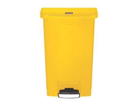 Rubbermaid Collecteur à pédale Slim Jim, 50 litres, jaune
