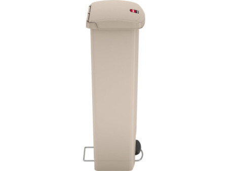 Rubbermaid Collecteur à pédale Slim Jim, 68 litres, beige