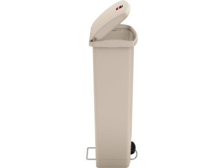 Rubbermaid Collecteur à pédale Slim Jim, 68 litres, beige