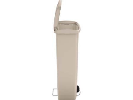 Rubbermaid Collecteur à pédale Slim Jim, 68 litres, beige