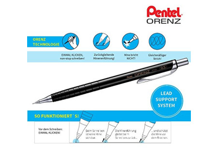 Pentel Porte-mines ORENZ, 0,2 mm, bleu ciel