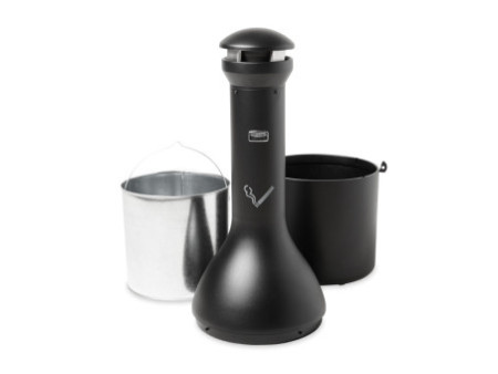 Rubbermaid Cendrier sur pied Infinity Genie, rond, noir