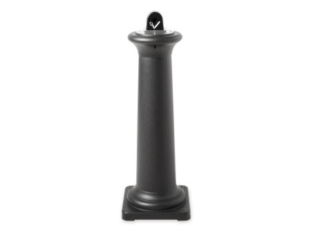 Rubbermaid Cendrier sur base GroundsKeeper Tuscan, noir
