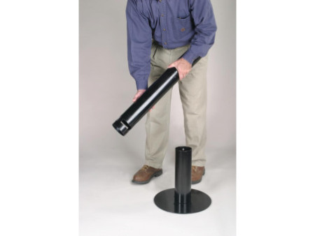 Rubbermaid Cendrier sur base Smockers' Pole, rond, noir