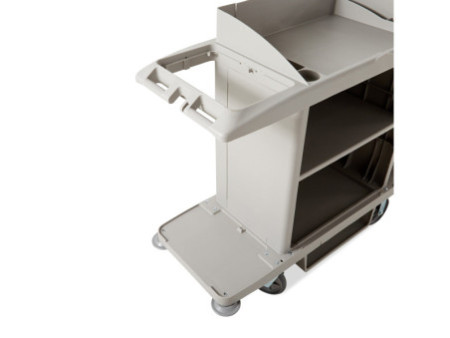 Rubbermaid Chariot d'étage, grande capacité, noir