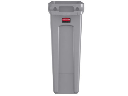 Rubbermaid Collecteur de déchets Slim Jim, 87 litres, gris