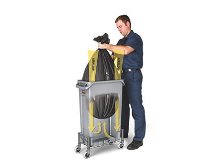 Rubbermaid Collecteur de déchets Slim Jim, 87 litres, gris