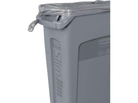 Rubbermaid Collecteur de déchets Slim Jim, 87 litres, bleu