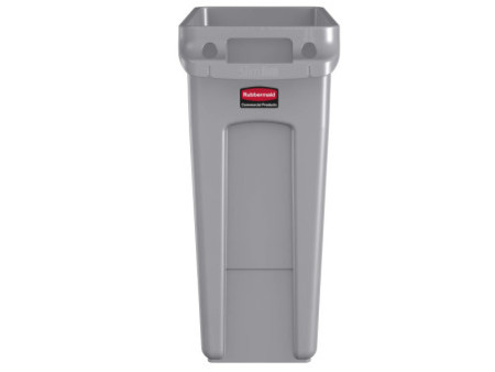 Rubbermaid Collecteur de déchets Slim Jim, 60 litres, gris
