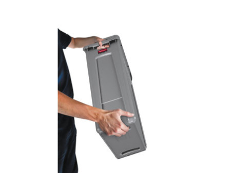 Rubbermaid Collecteur de déchets Slim Jim, 60 litres, gris