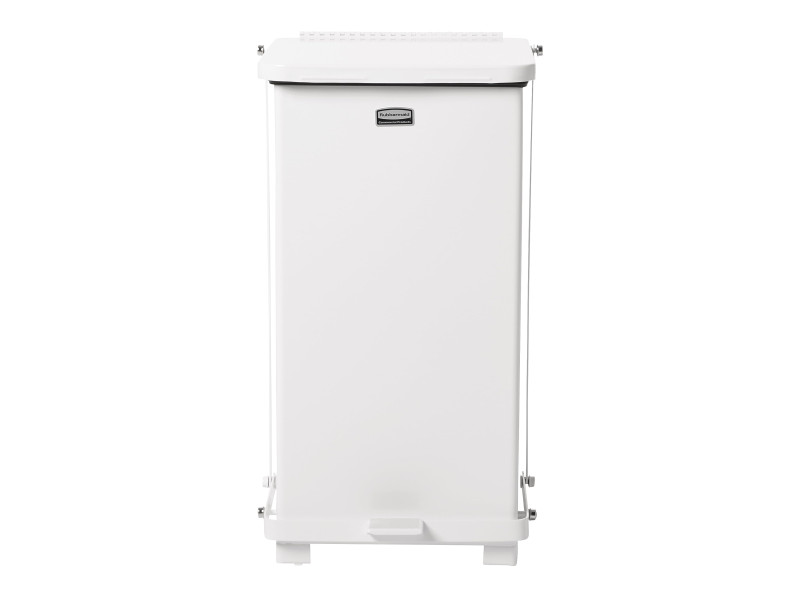 Rubbermaid Defender en acier, 24 litres, blanc