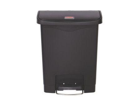 Rubbermaid Collecteur à pédale Slim Jim, 30 litres, noir