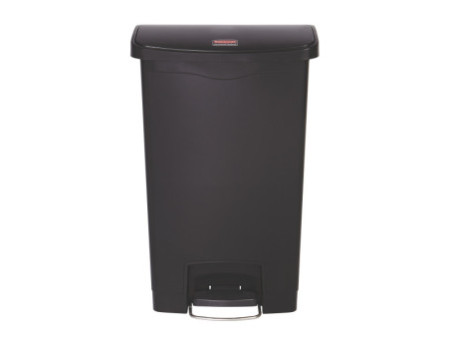 Rubbermaid Collecteur à pédale Slim Jim, 50 litres, noir