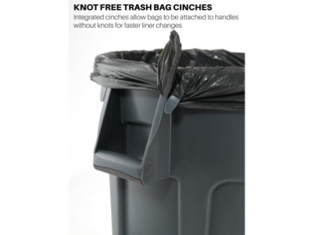 Rubbermaid Collecteur BRUTE 121,1 litres, en PP, gris