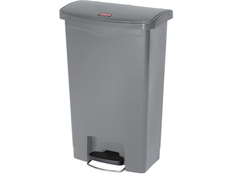Rubbermaid Collecteur à pédale Slim Jim, 50 litres, gris