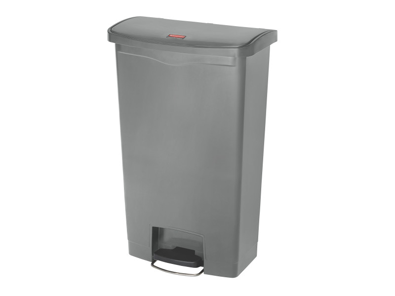Rubbermaid Collecteur à pédale Slim Jim, 68 litres, gris