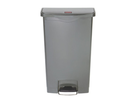 Rubbermaid Collecteur à pédale Slim Jim, 68 litres, gris
