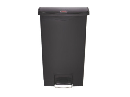 Rubbermaid Collecteur à pédale Slim Jim, 68 litres, noir