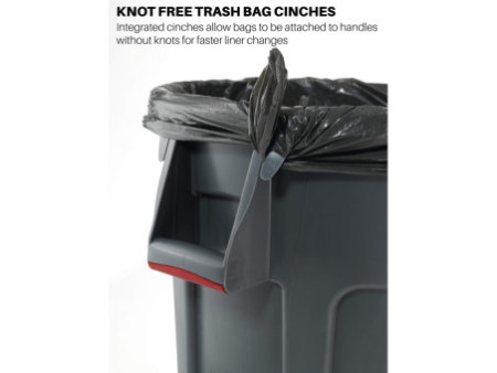 Rubbermaid Collecteur BRUTE 75,7 litres, en PP, blanc