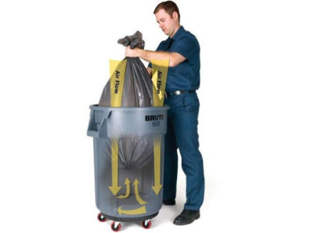 Rubbermaid Collecteur BRUTE 75,7 litres, en PP, blanc