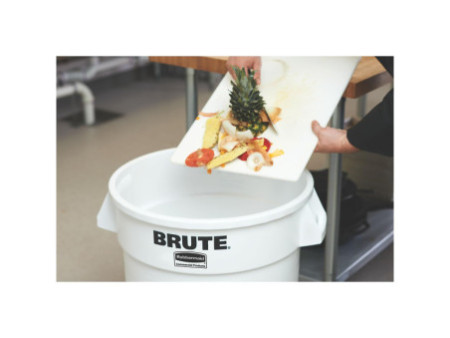 Rubbermaid Collecteur BRUTE 121,1 litres, en PP, blanc