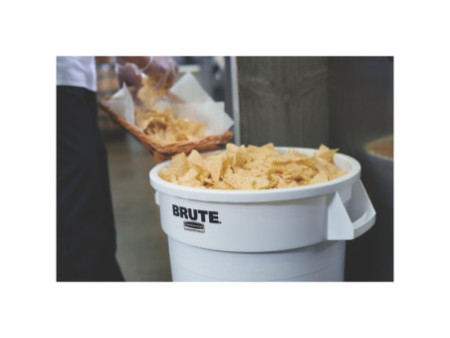 Rubbermaid Collecteur BRUTE 121,1 litres, en PP, blanc