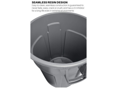 Rubbermaid Collecteur BRUTE 37,9 litres, en PP, gris
