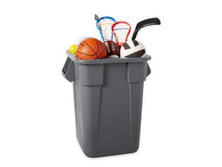 Rubbermaid Collecteur BRUTE 151,4 litres, carré, en PP, gris