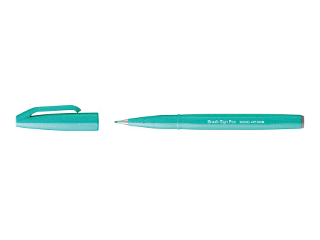 PentelArts Stylo feutre Brush Sign Pen SES15, vert émeraude