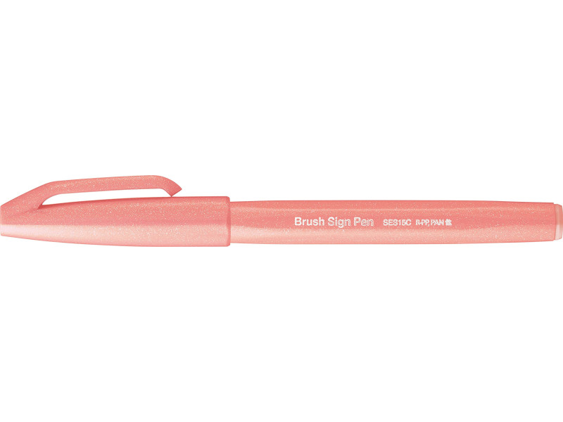 PentelArts Stylo feutre Brush Sign Pen SES15, corail