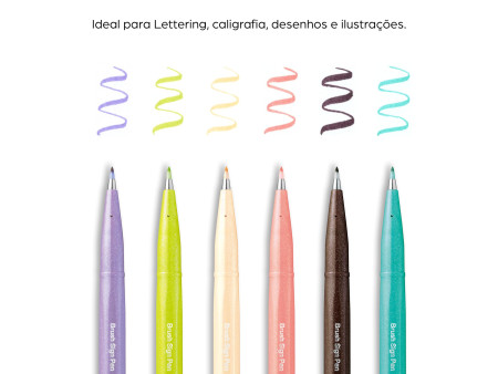 PentelArts Stylo feutre Brush Sign Pen SES15, beige