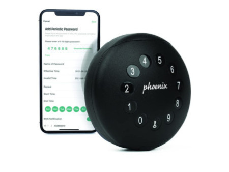 phoenix Boîte à clés PALM KS0212EC avec câble en acier, noir