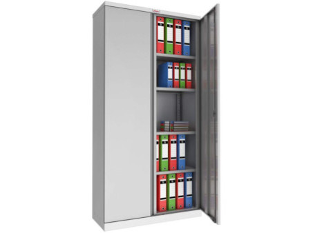phoenix Armoire de bureau SCL1891, en acier, gris clair