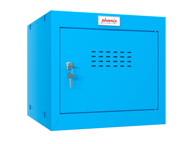 phoenix Casier cubique CL0344, serrure à clé, bleu