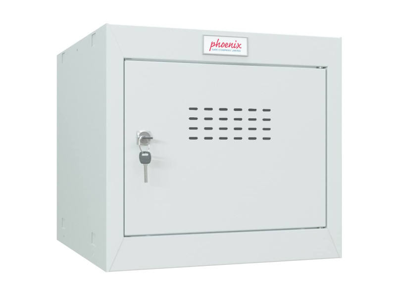 phoenix Casier cubique CL0344, serrure à clé, gris clair