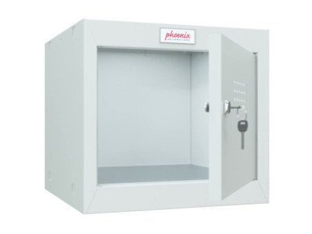 phoenix Casier cubique CL0344, serrure à clé, gris clair