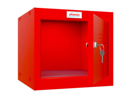 phoenix Casier cubique CL0344, serrure à clé, rouge