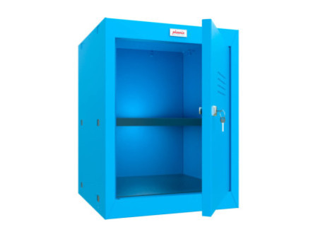 phoenix Casier cubique CL0544, serrure à clé, bleu