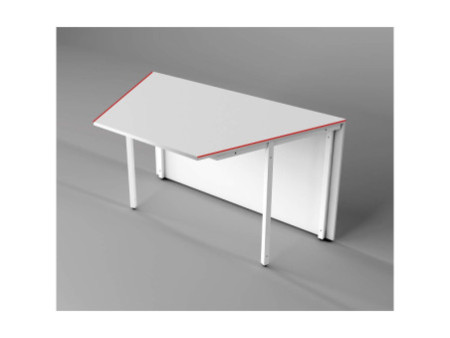kerkmann Elément de table annexe Atlantis, blanc/verre