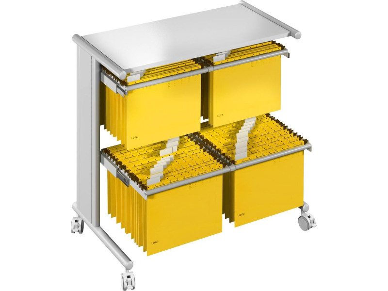 kerkmann Chariot pour dossiers suspendus Pragma, gris clair